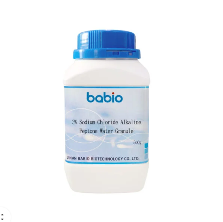 Butiran Air Pepton Beralkali Natrium Klorida 3%.