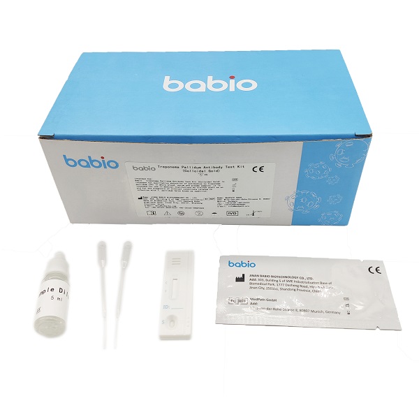 Kit Ujian Antibodi Treponema Pallidum (Emas Koloid)